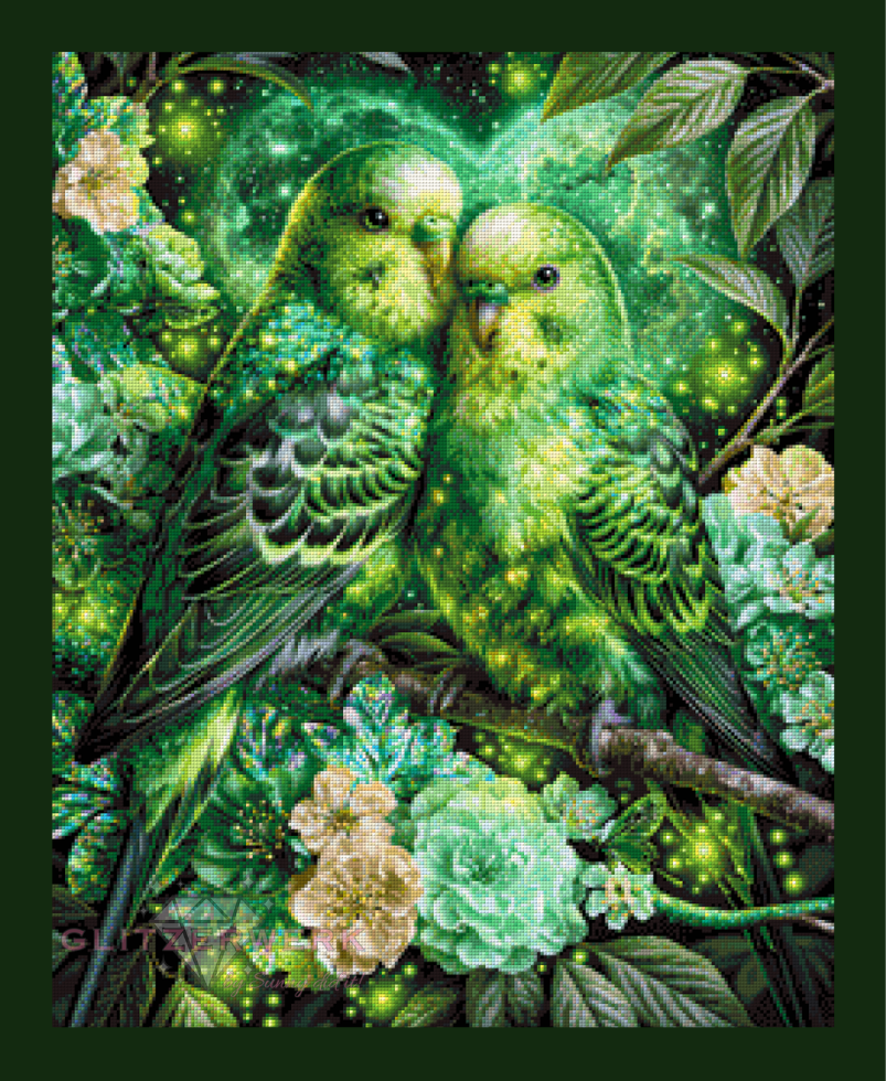 Smaragdliebe by Funkelreich 60x75cm 95 Farben