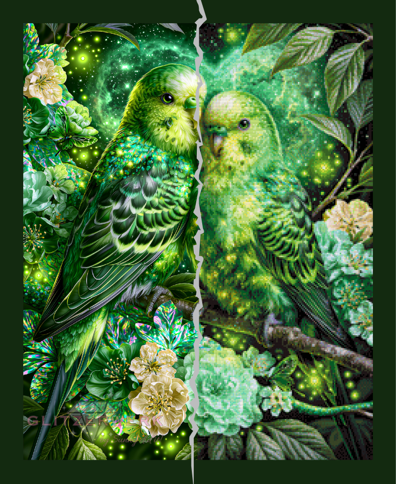 Smaragdliebe by Funkelreich 60x75cm 95 Farben