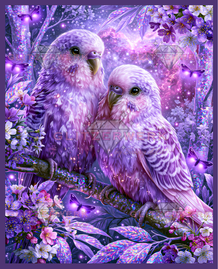 Violette Harmonie by Funkelreich 60x75cm 80 Farben