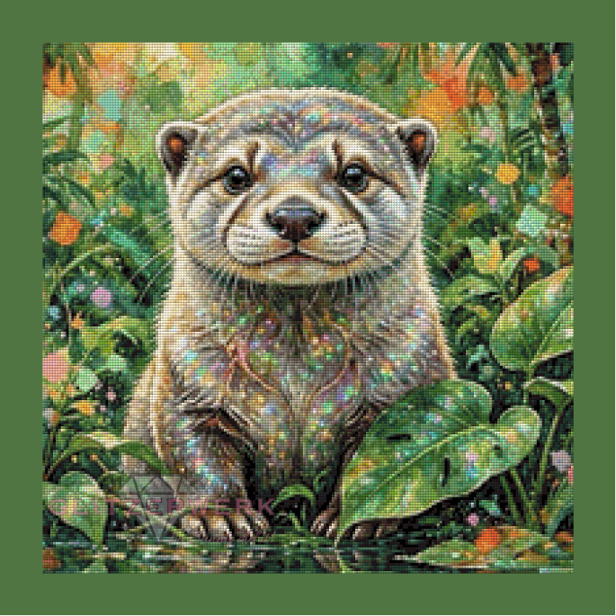 Funkelnder Freund by AI Design by JB 50x50cm 105 Farben