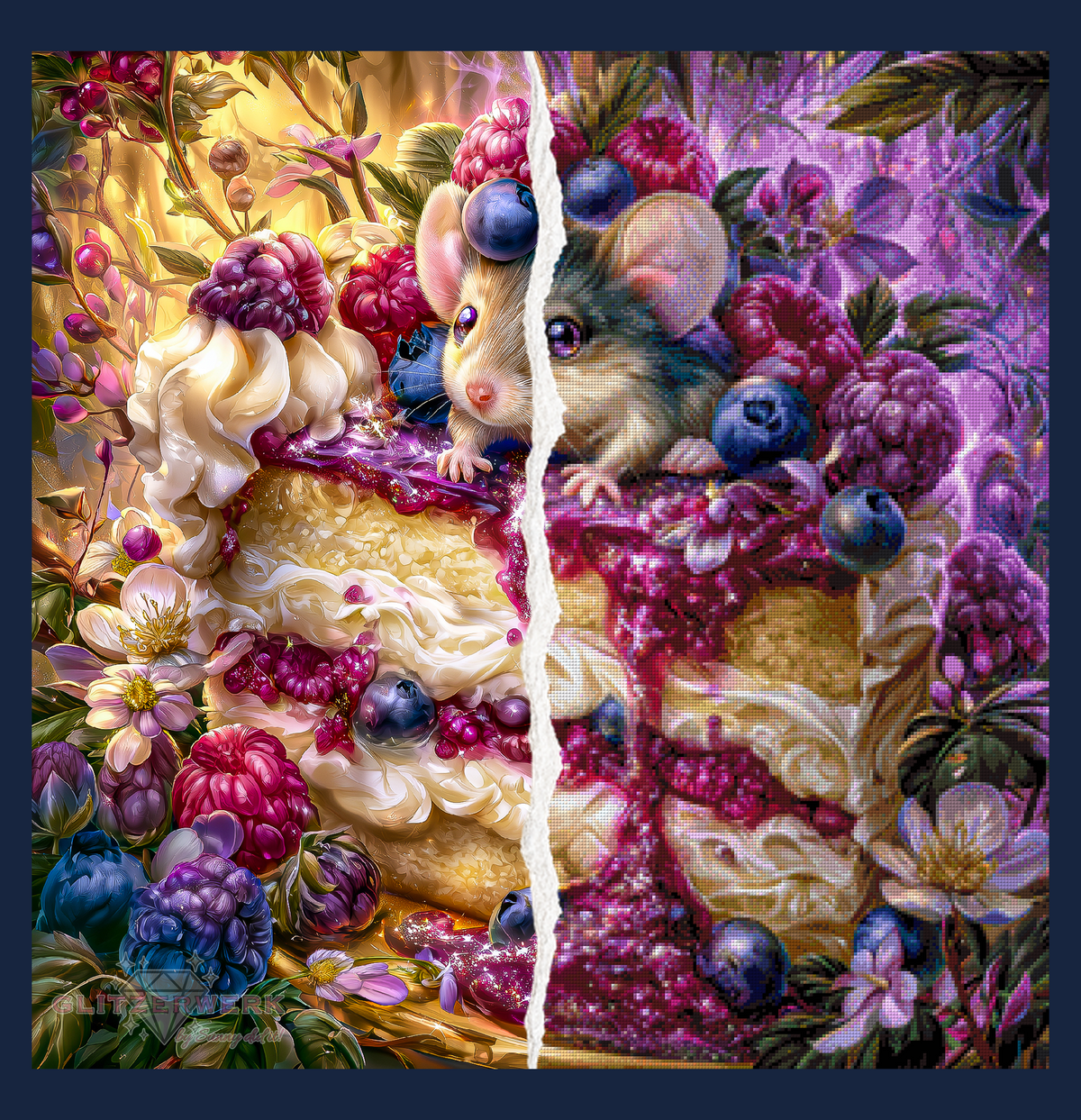 Mausekuchen by Funkelreich 80x80cm 130 Farben