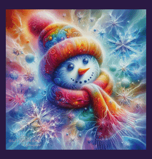 Bunter Winterfreund by Sunny did it! 60x60cm 96 Farben