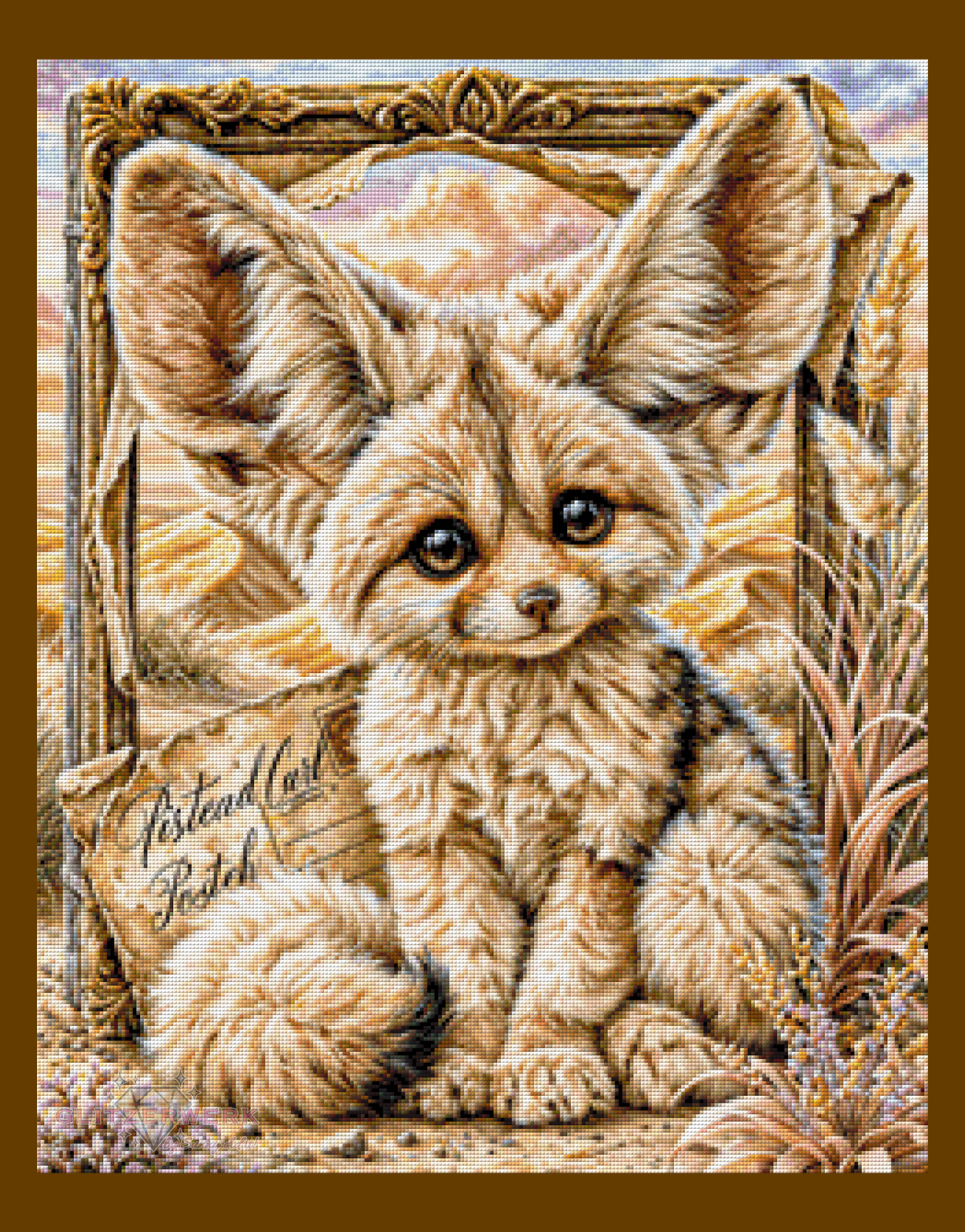 Sandpfötchen by Funkelreich 60x75cm 120 Farben