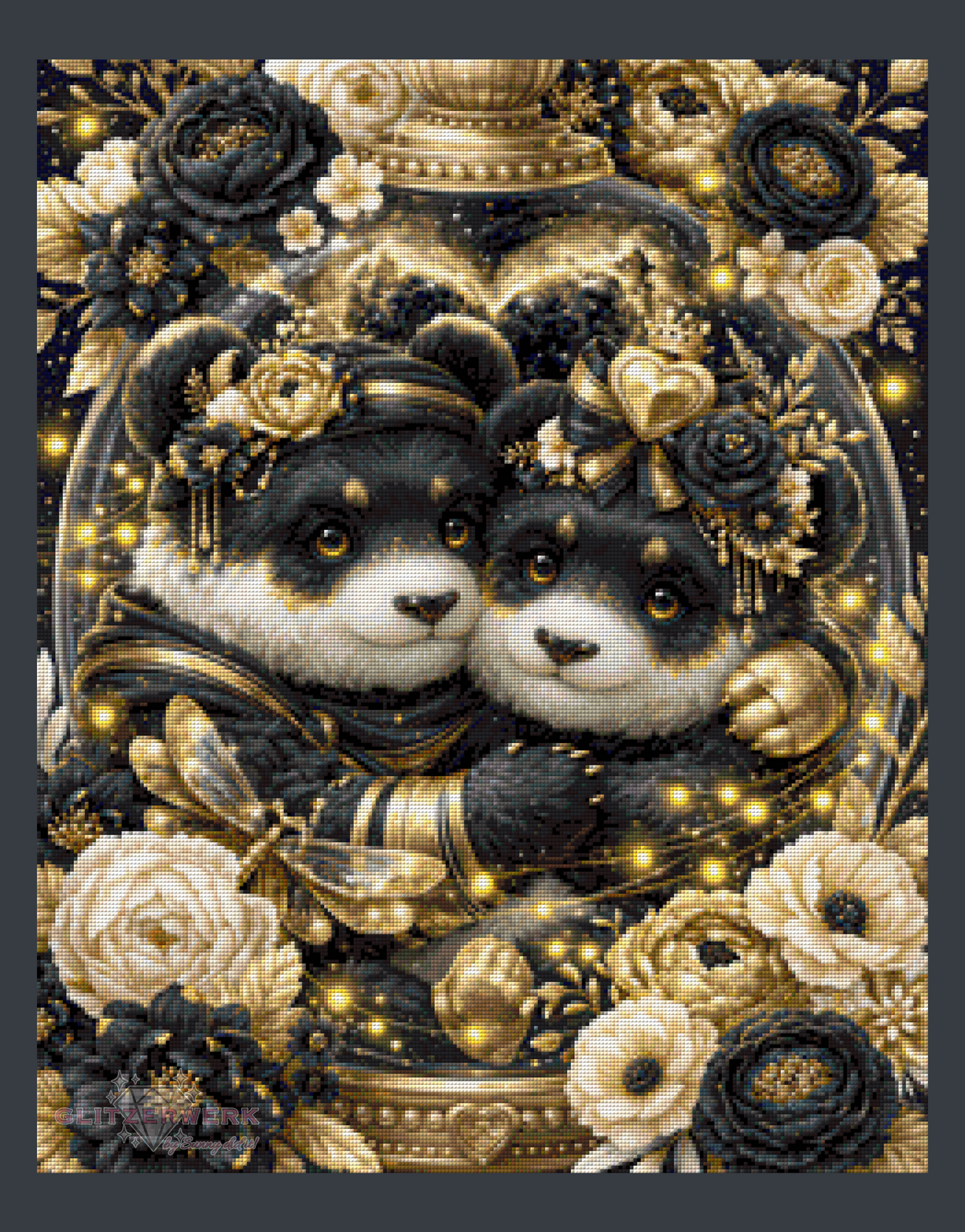 Pandalove by Funkelreich 60x75cm 105 Farben