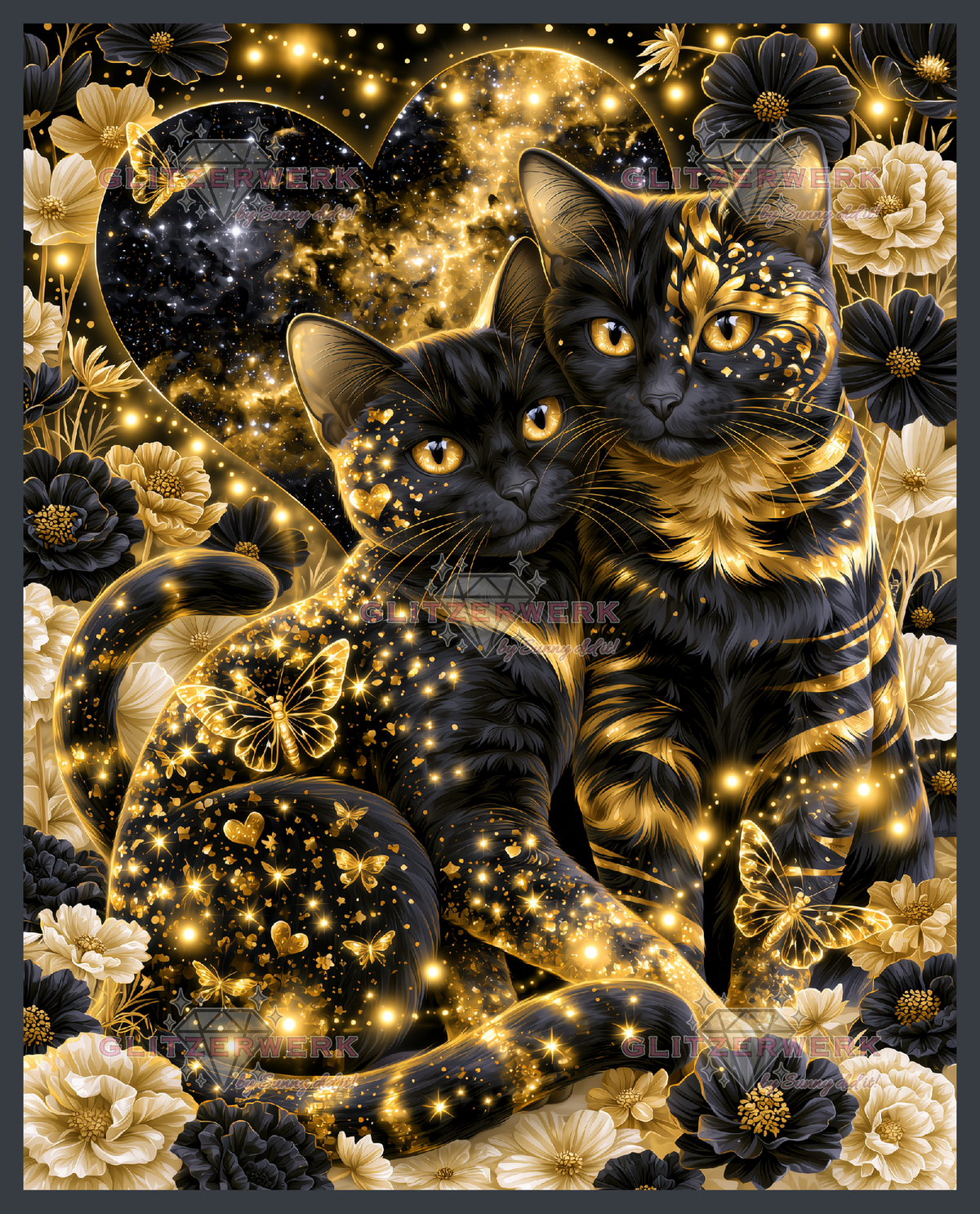 Catlove by Funkelreich 60x75cm 95 Farben