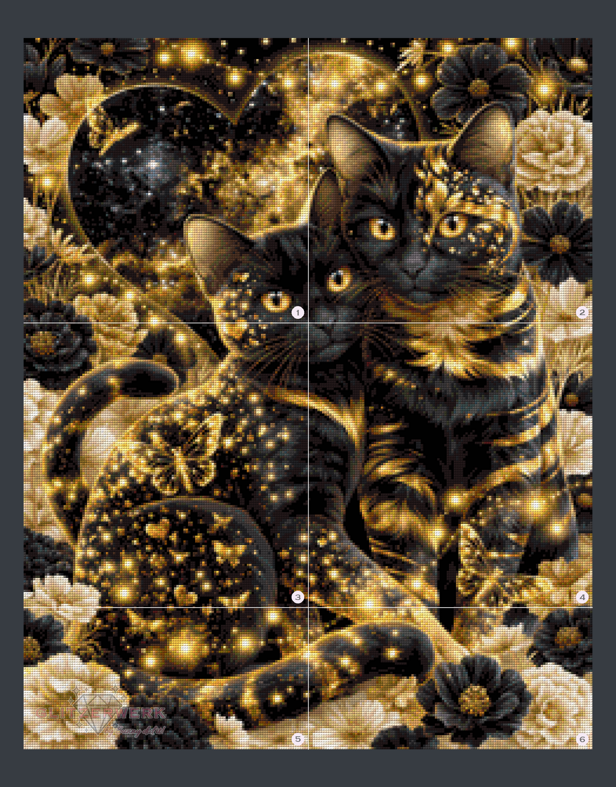 Catlove by Funkelreich 60x75cm 95 Farben