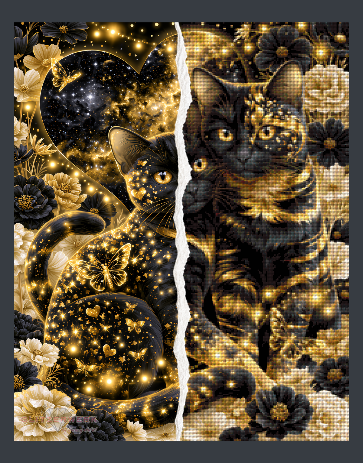 Catlove by Funkelreich 60x75cm 95 Farben