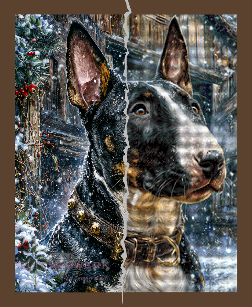 Wächterin des Winters by Funkelreich 60x75cm 110 Farben