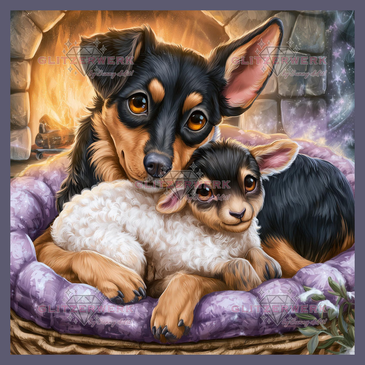 Kuschelzeit by Funkelreich 50x50cm 110 Farben
