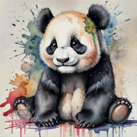 Aquarell im Pandafell by Sunny did it!
