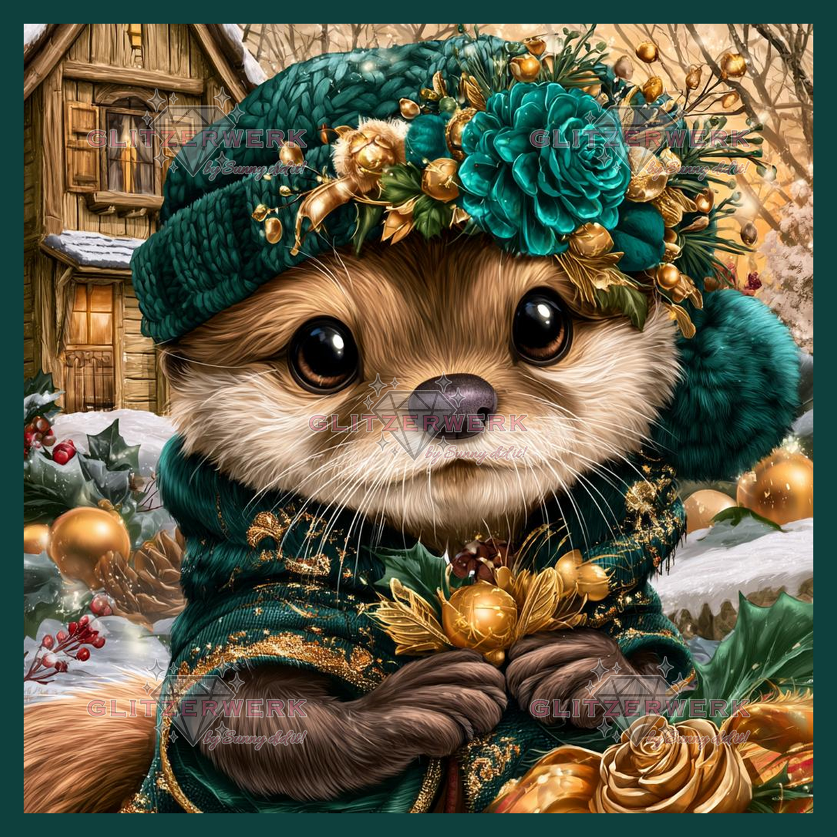 Otterchen by Funkelreich 50x50cm 85 Farben