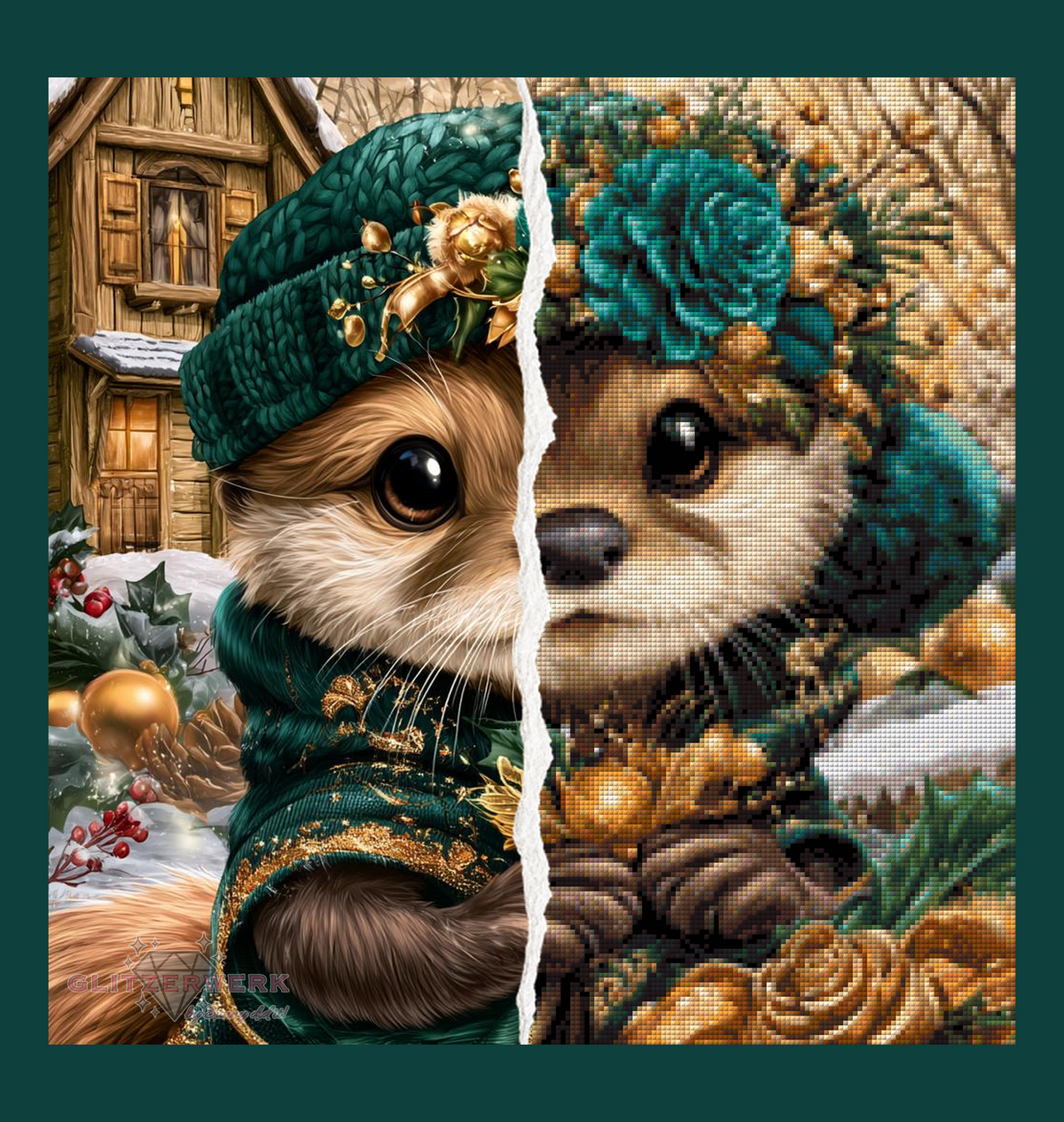 Otterchen by Funkelreich 50x50cm 85 Farben