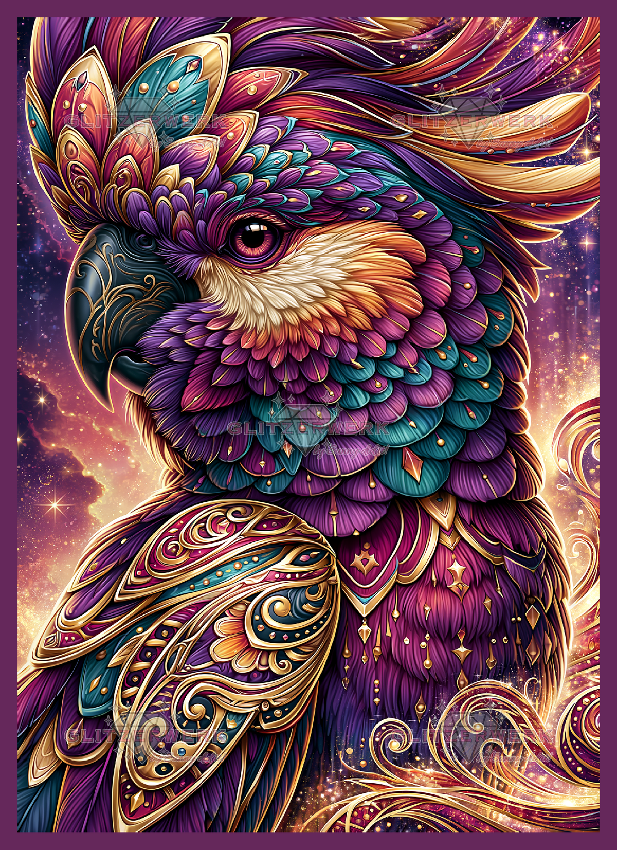 Ornament der Lüfte by Funkelreich 50x70cm 125 Farben
