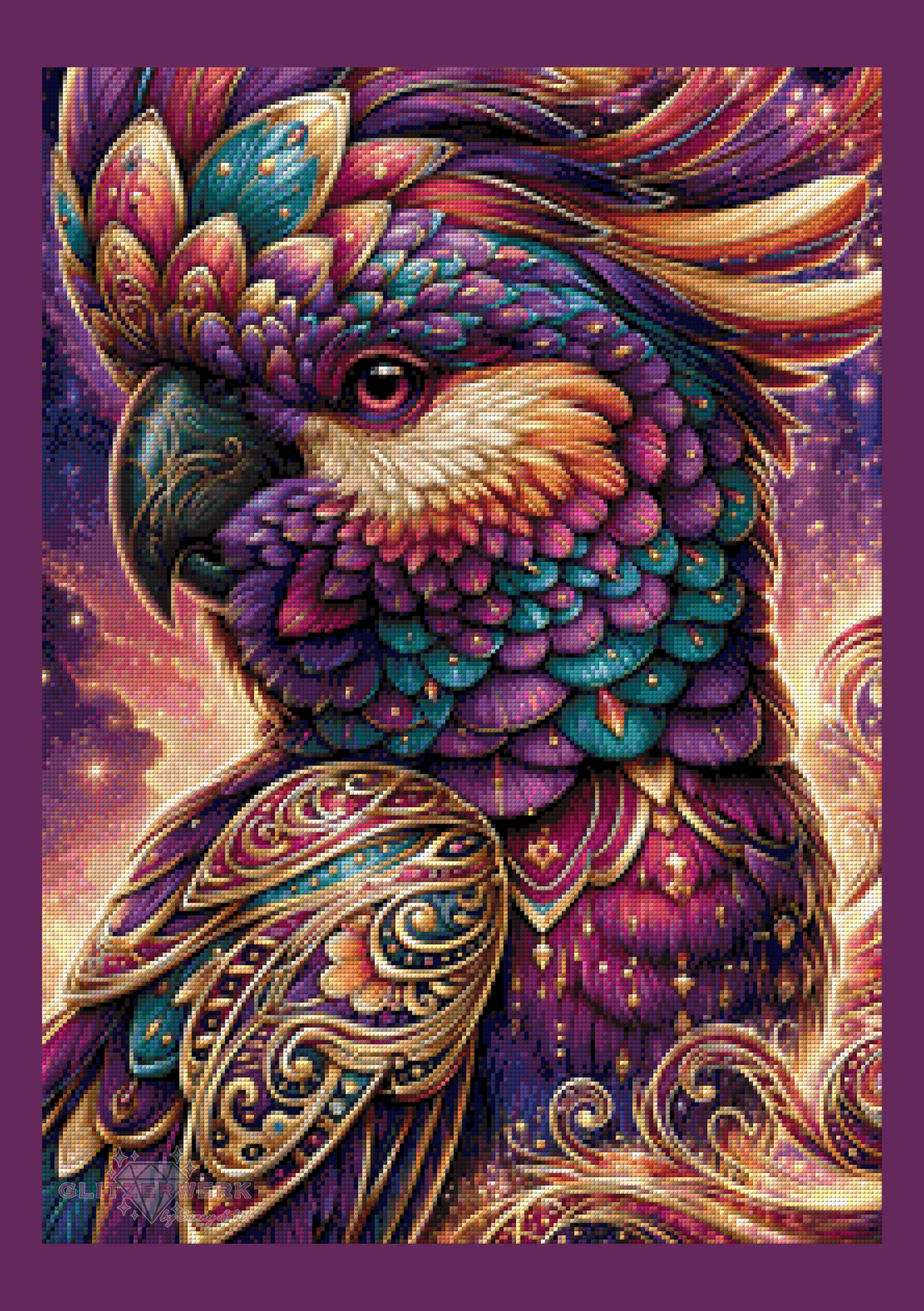 Ornament der Lüfte by Funkelreich 50x70cm 125 Farben