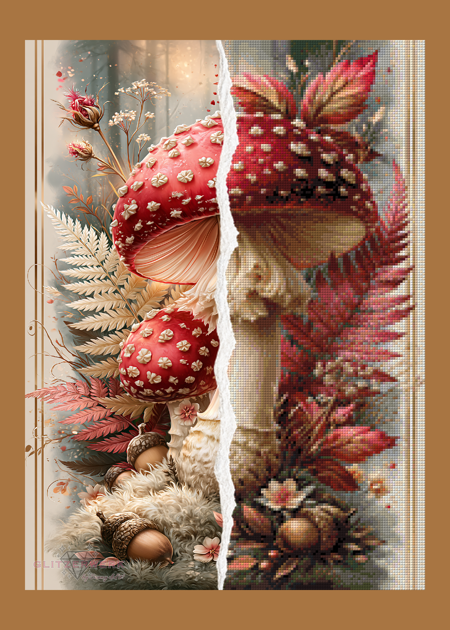 Pilze by Funkelreich 40x55cm 85 Farben