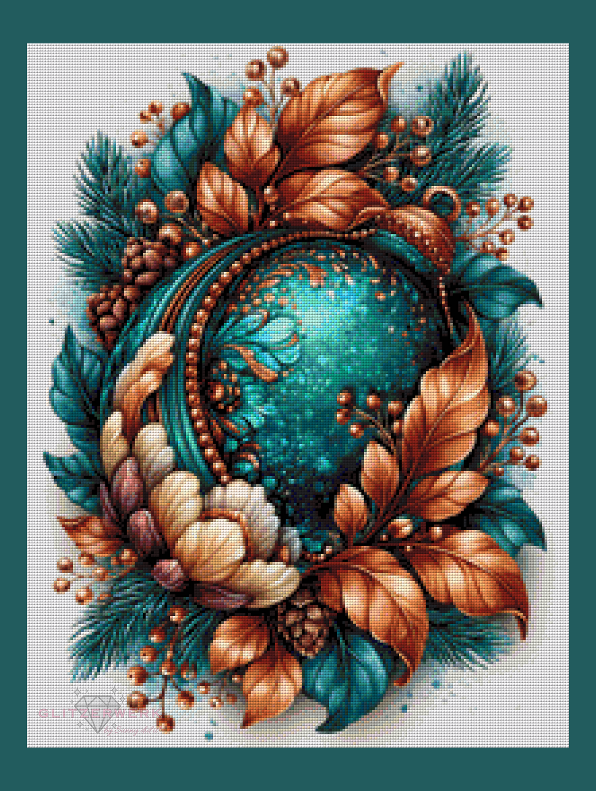 Weihnachtsornamente by Funkelreich 50x65cm 110 Farben