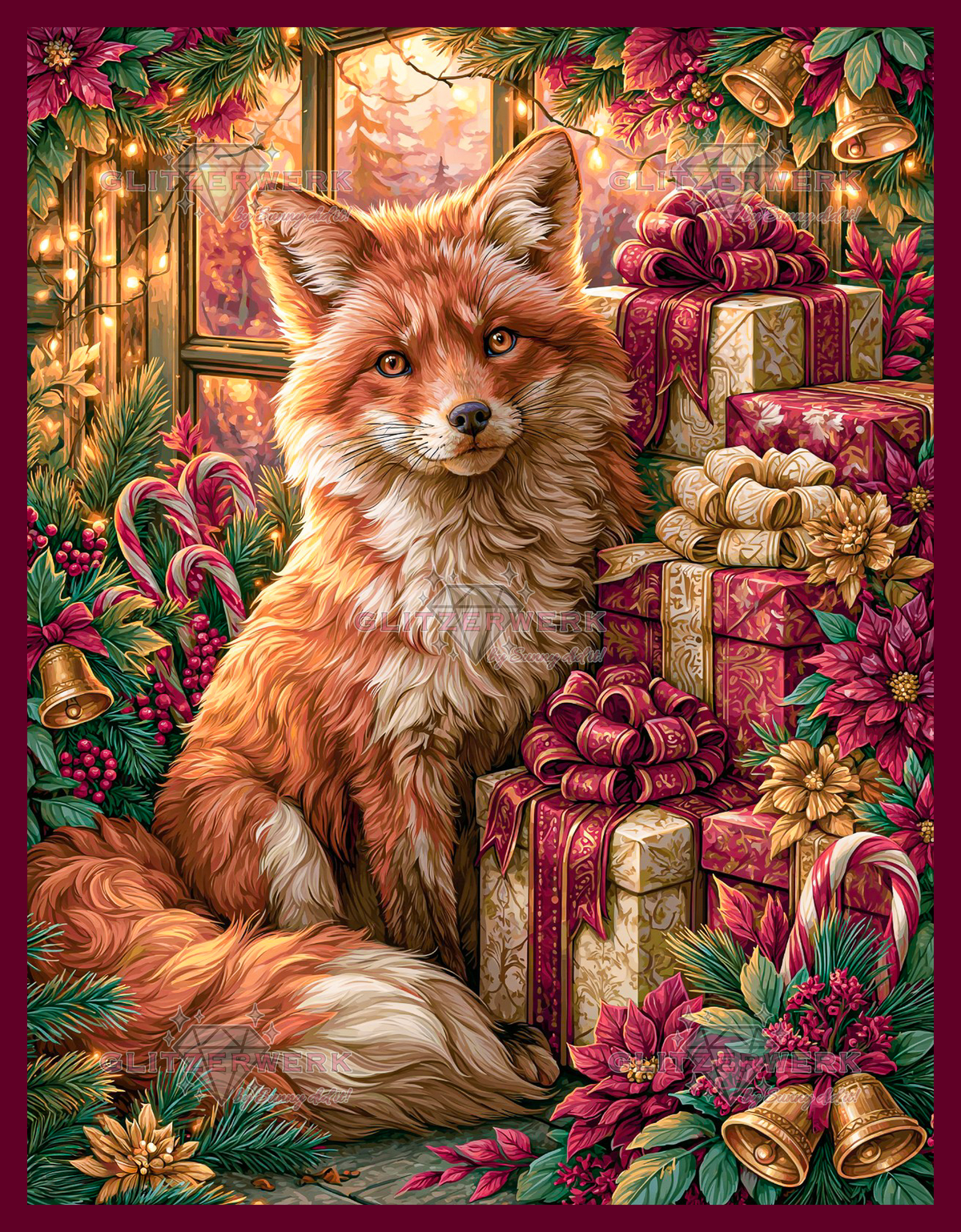 Geschenkefuchs by Funkelreich 50x75cm 125 Farben