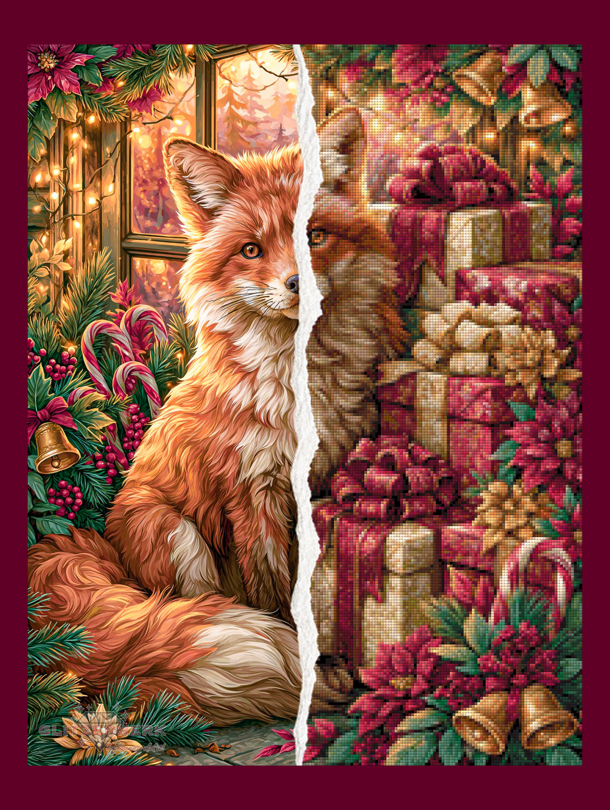 Geschenkefuchs by Funkelreich 50x75cm 125 Farben