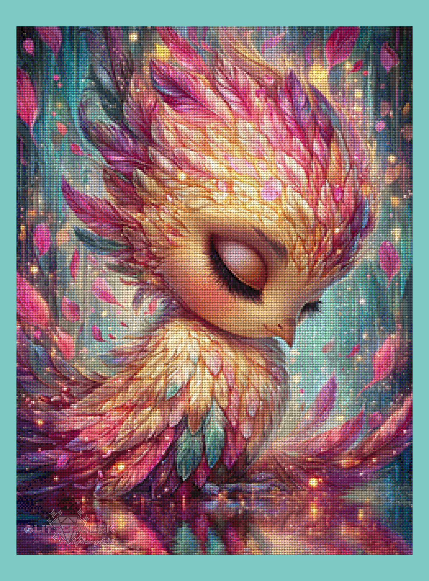 Feather Spirit by Sandrietta_ai 60x80cm 140 Farben