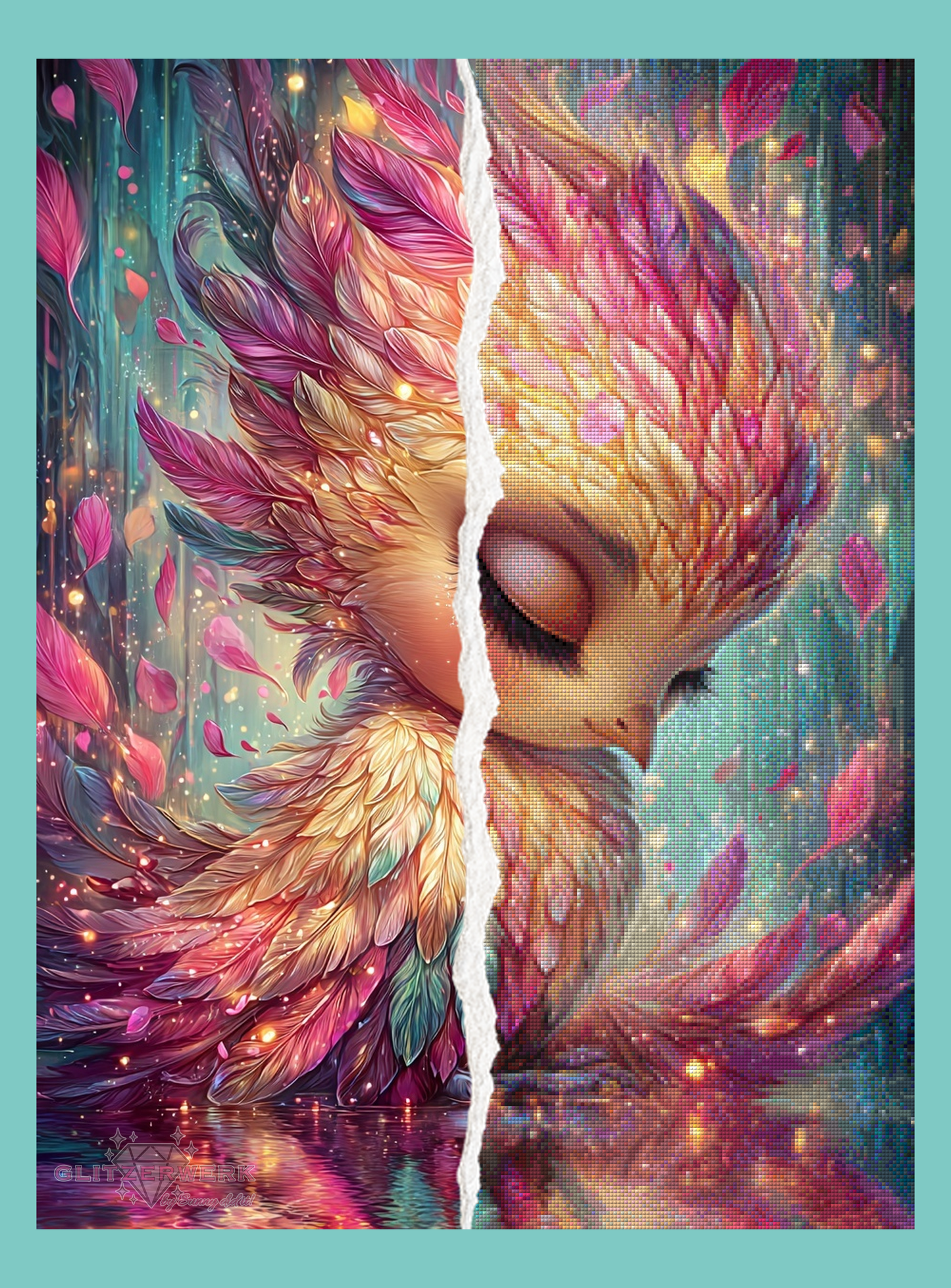 Feather Spirit by Sandrietta_ai 60x80cm 140 Farben