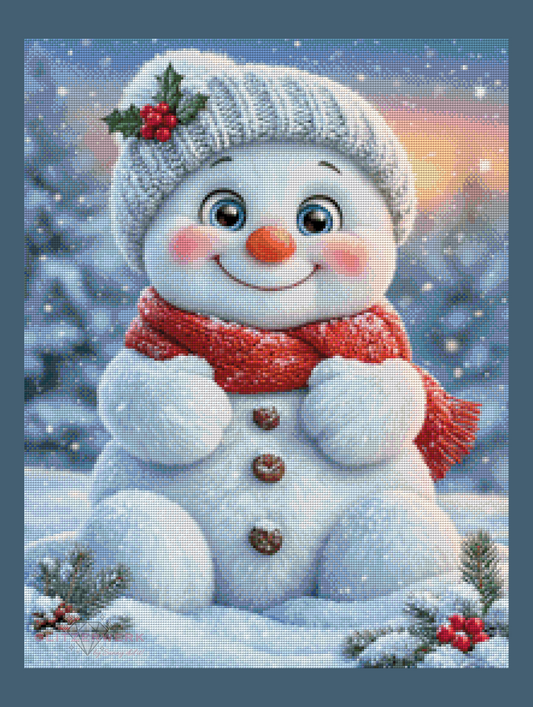Snowman by Sweet_Loco_AI 50x65cm 100 Farben