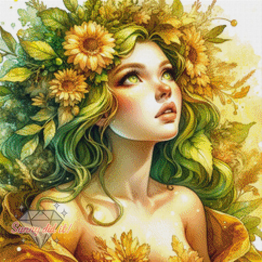 Heliantha by Cre8tive Diamond Art