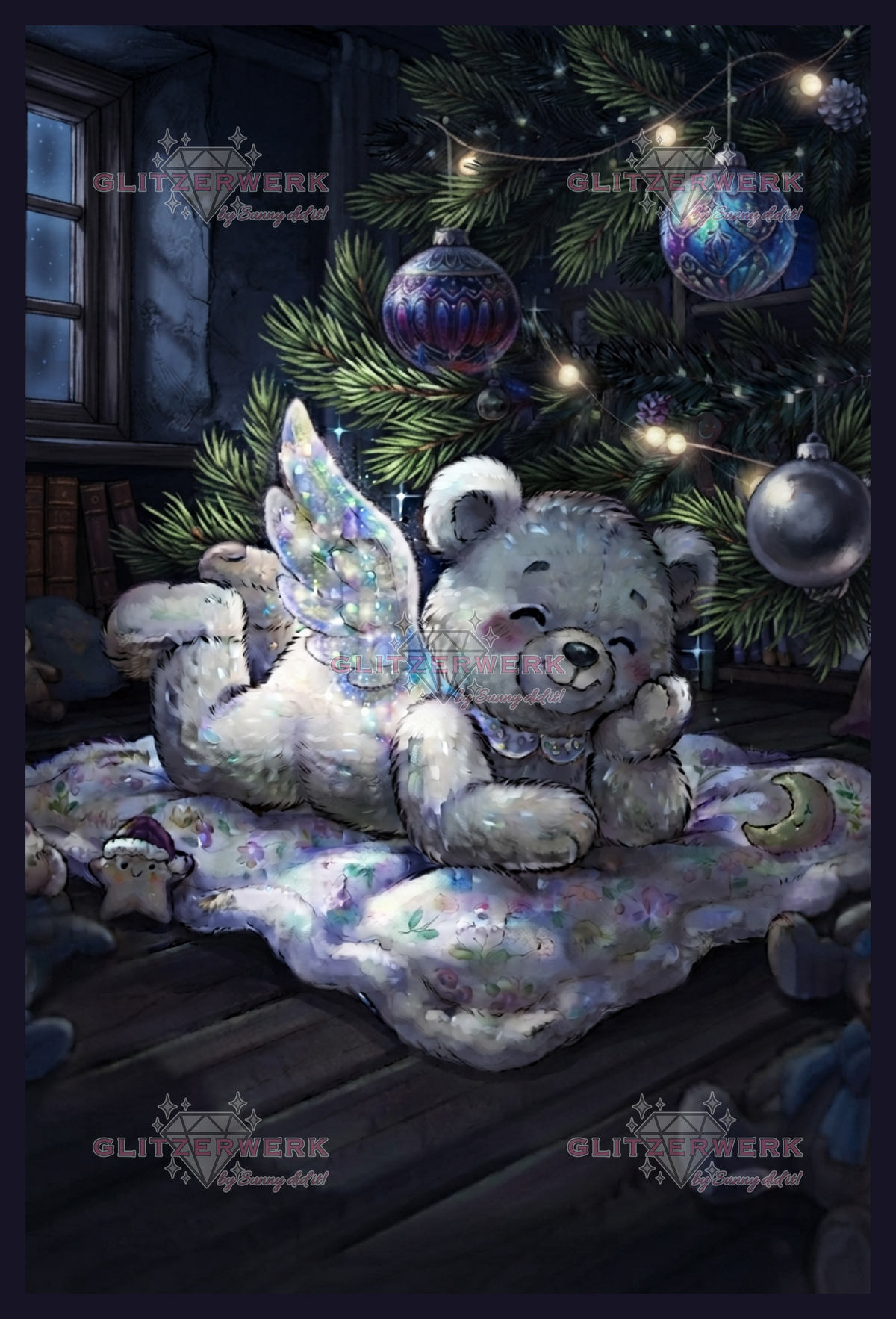 Christmas Dreams by MbS-Ai 50x75cm 70 Farben
