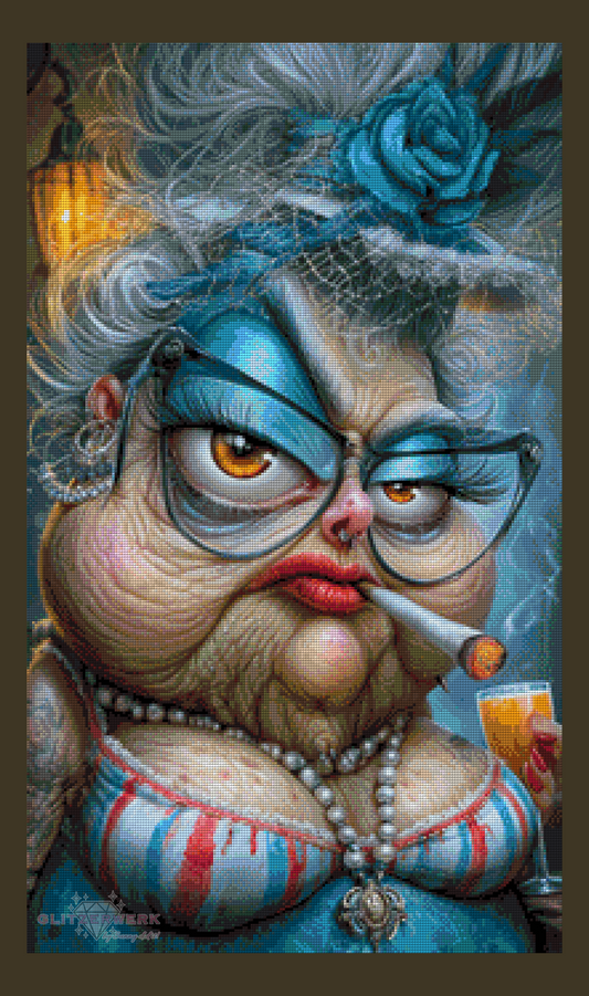 Naughty Lady by Kreativköter Mr. Clay 50x85cm 100 Farben