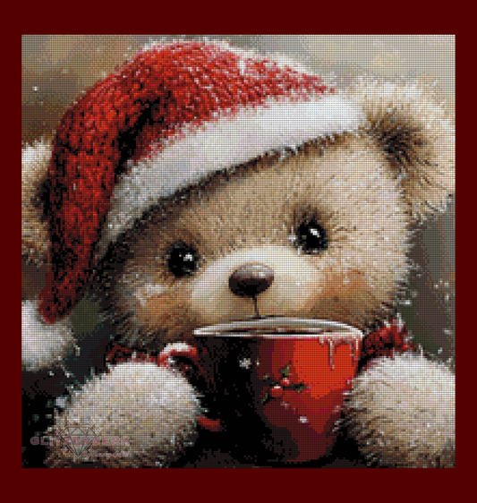 Adventsteddy by CaroFelicia 50x50cm 80 Farben
