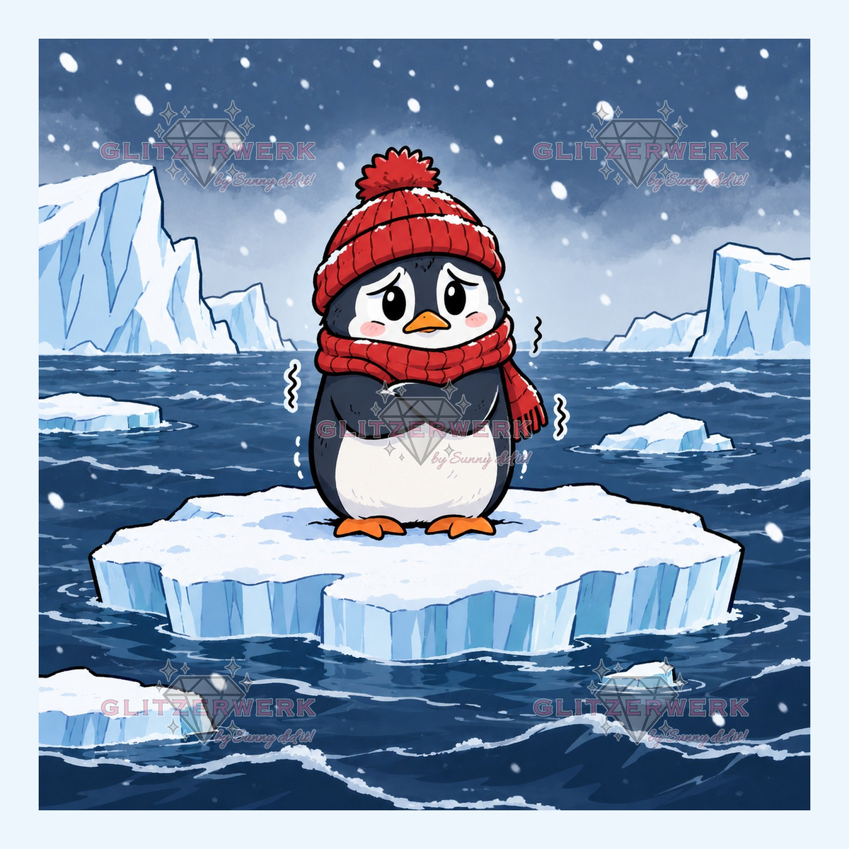 Eispinguin by Tamina 30x30cm 54 Farben mit 2x Sonderfarben
