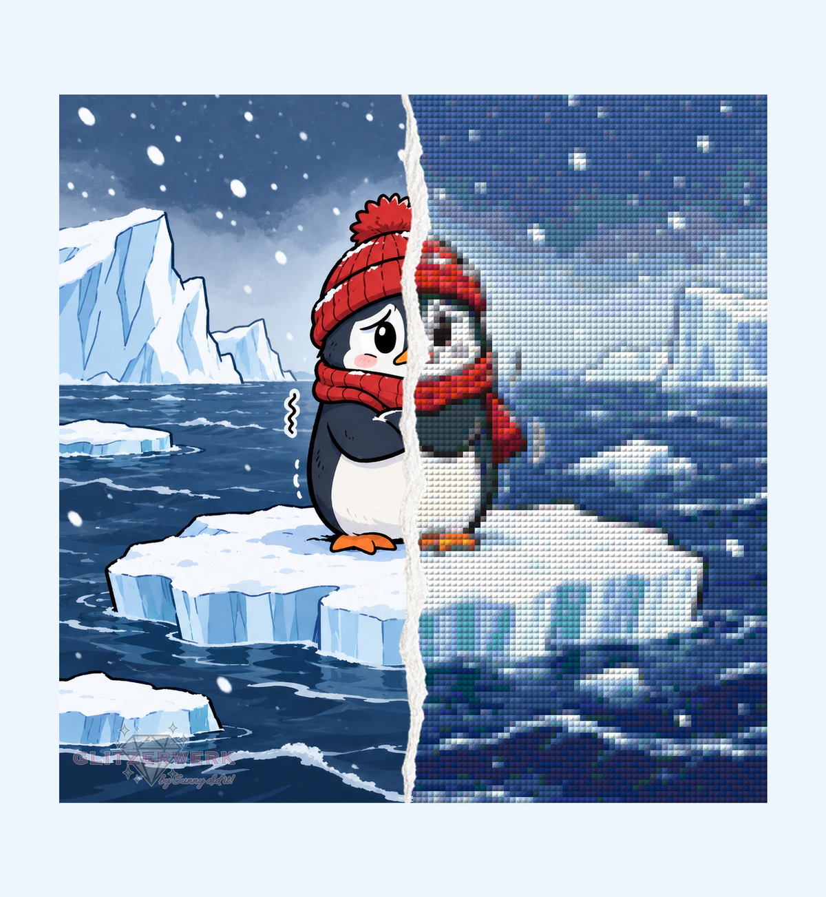 Eispinguin by Tamina 30x30cm 54 Farben mit 2x Sonderfarben
