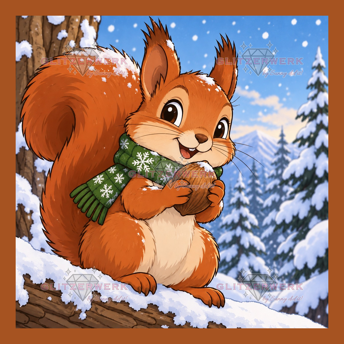 Eichhörnchen by Tamina 30x30cm 75 Farben mit 2x Sonderfarben