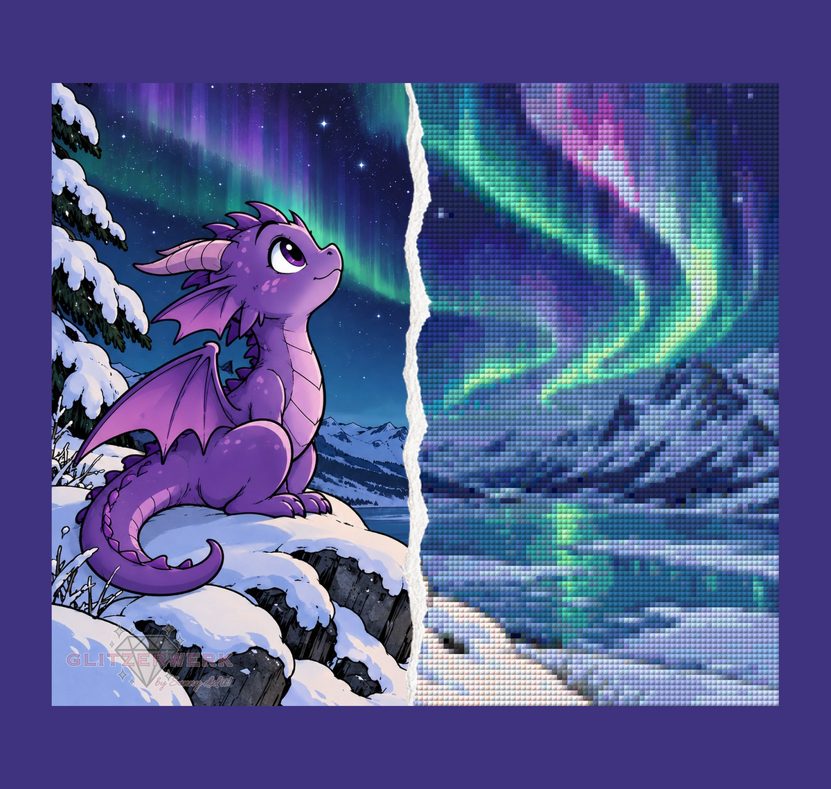 Polardrache by Tamina 35x30cm 77 Farben mit 5x Sonderfarben