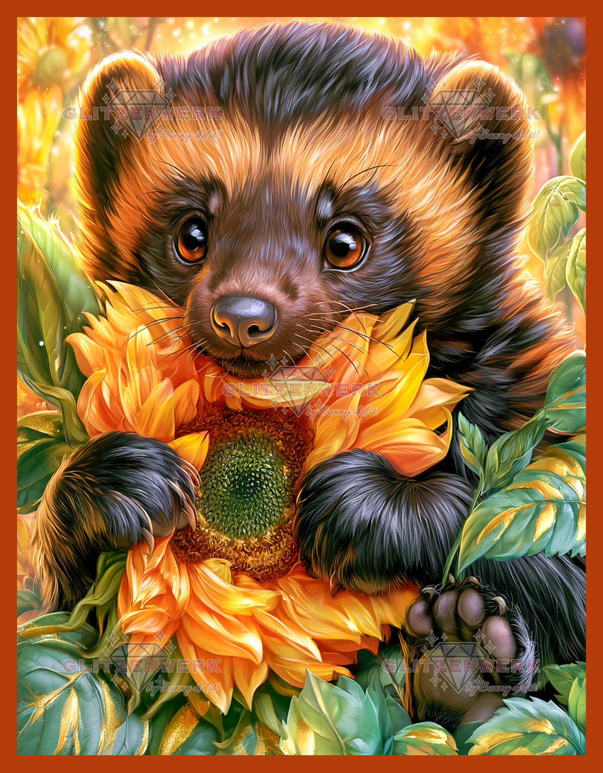 Sunflower Wolverine by Funkelreich 50x65cm 125 Farben