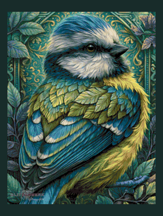 Der kleine Waldsänger by Funkelreich 50x65cm 80 Farben