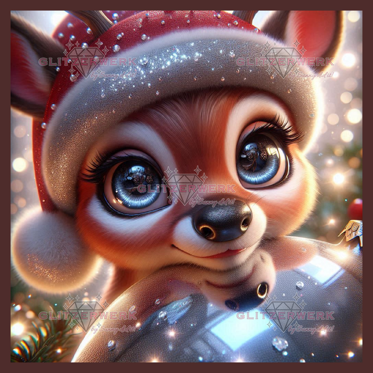 Christmas Kitz by Lexxy.ai 50x50cm 90 Farben