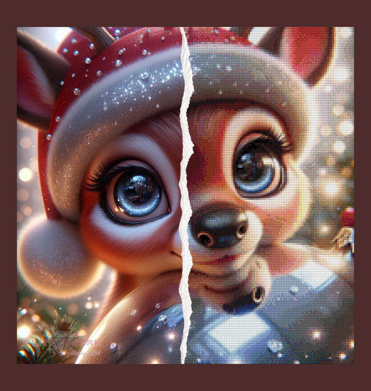 Christmas Kitz by Lexxy.ai 50x50cm 90 Farben