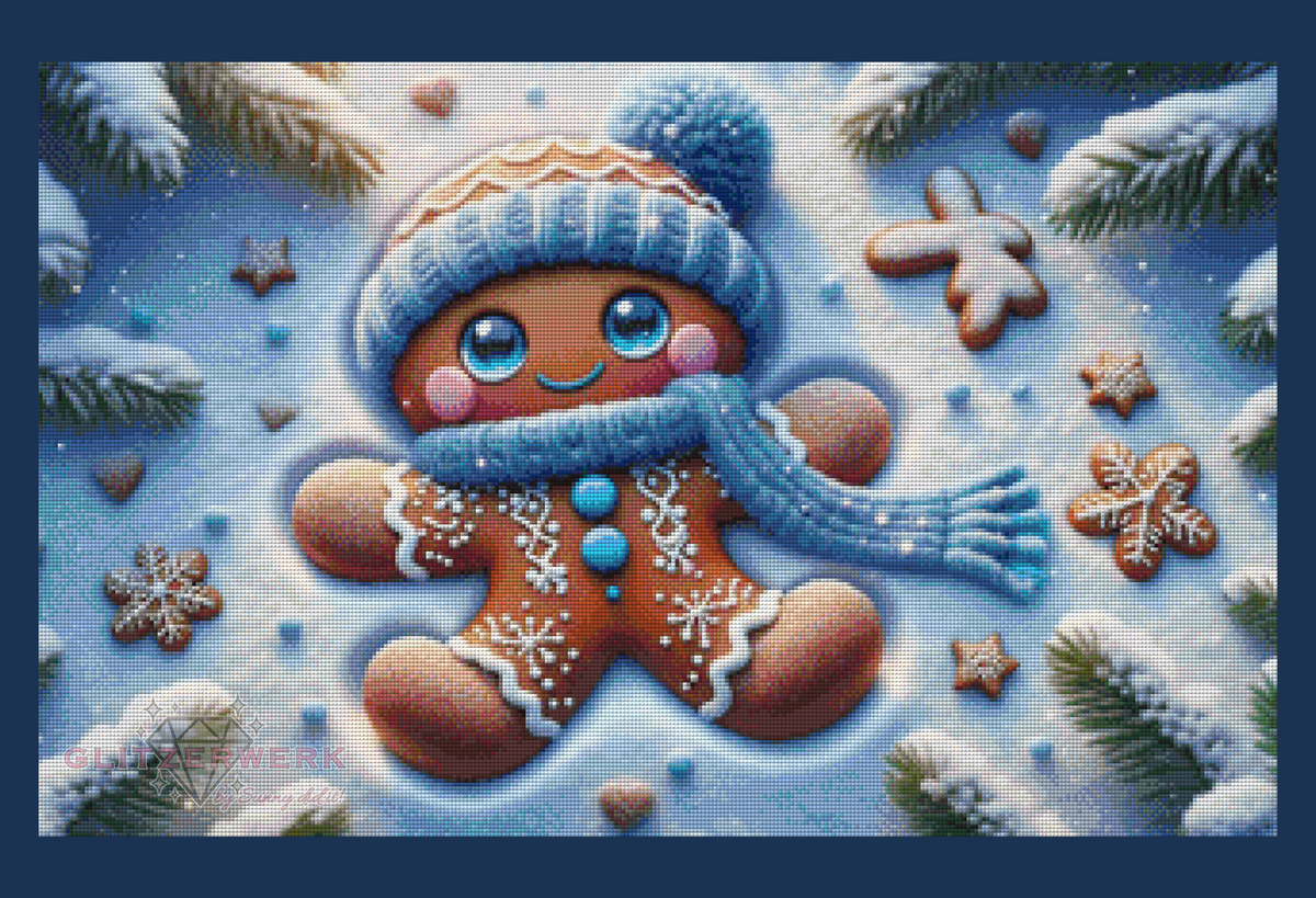 Schneeengelmann by Lexxy.ai 80x50cm 100 Farben