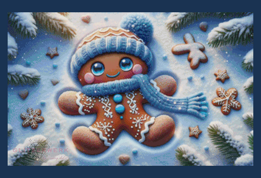 Schneeengelmann by Lexxy.ai 80x50cm 100 Farben