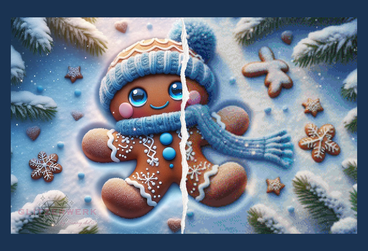 Schneeengelmann by Lexxy.ai 80x50cm 100 Farben