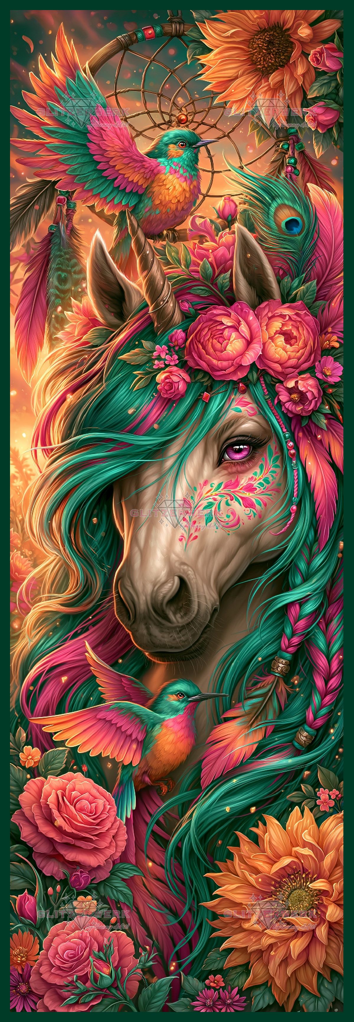 Full FairyDust Dreaming Horse by Sweet_Loco_AI 50x150cm 55 Farben