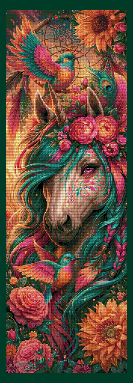 Full FairyDust Dreaming Horse by Sweet_Loco_AI 50x150cm 55 Farben
