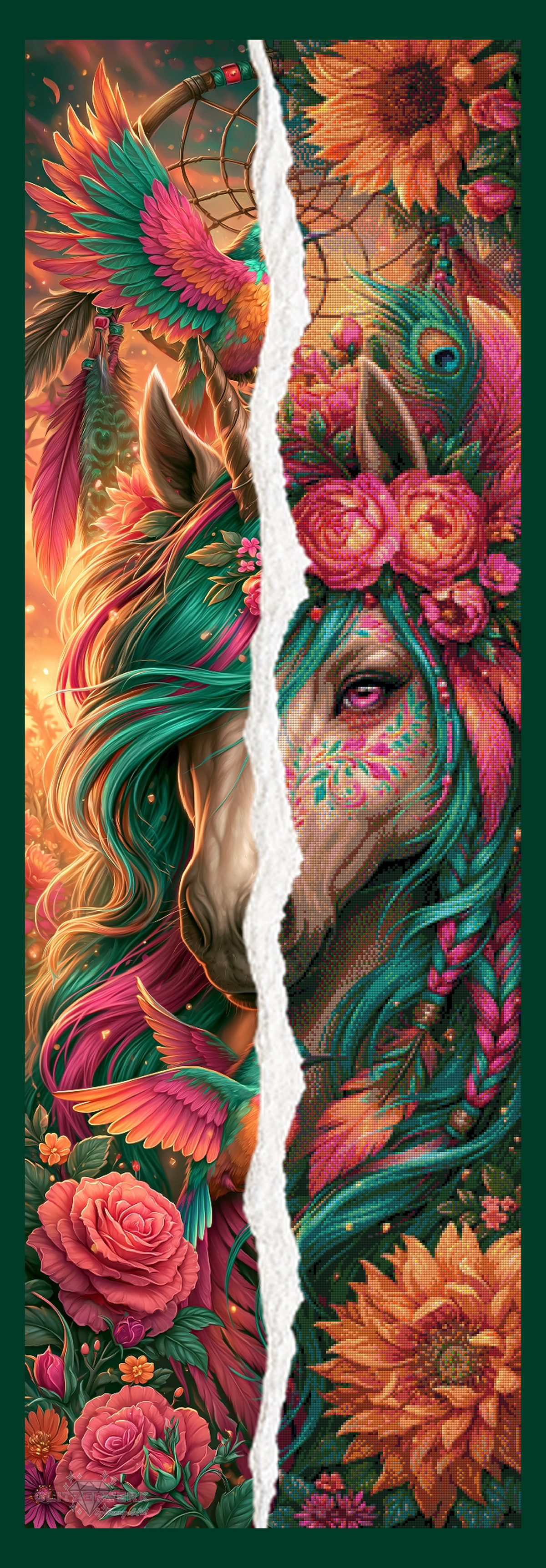 Full FairyDust Dreaming Horse by Sweet_Loco_AI 50x150cm 55 Farben