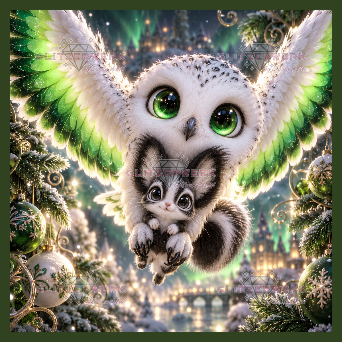 Christmas Magic by nerdylovelythings 50x50cm 100 Farben