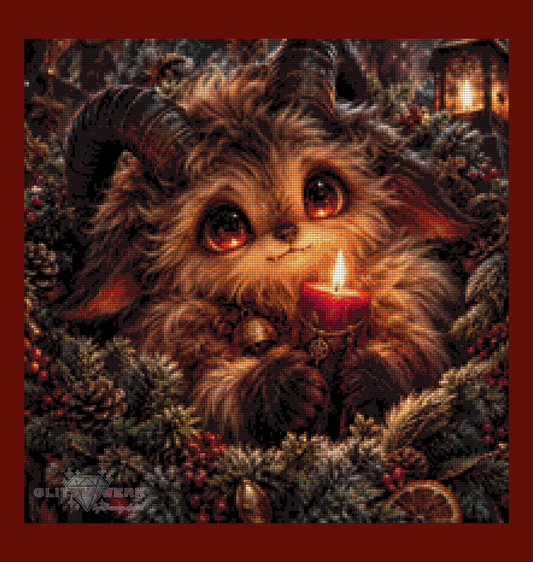 Weihnachtskobold by nerdylovelythings 50x50cm 75 Farben