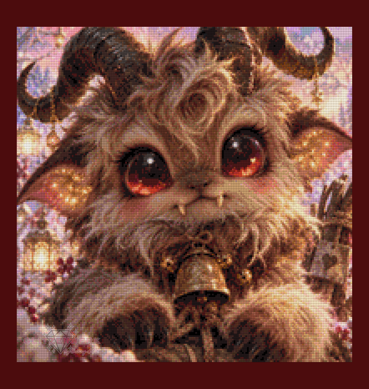 Little Christmas Goblin by nerdylovelythings 50x50cm 90 Farben