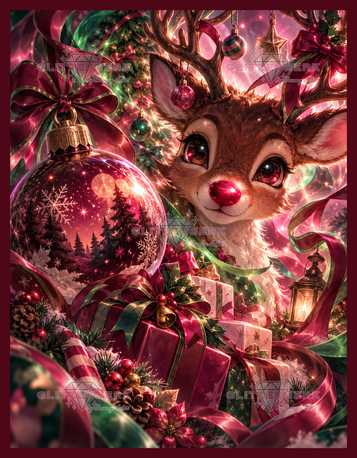 Christmas Eve by nerdylovelythings 50x65cm 100 Farben