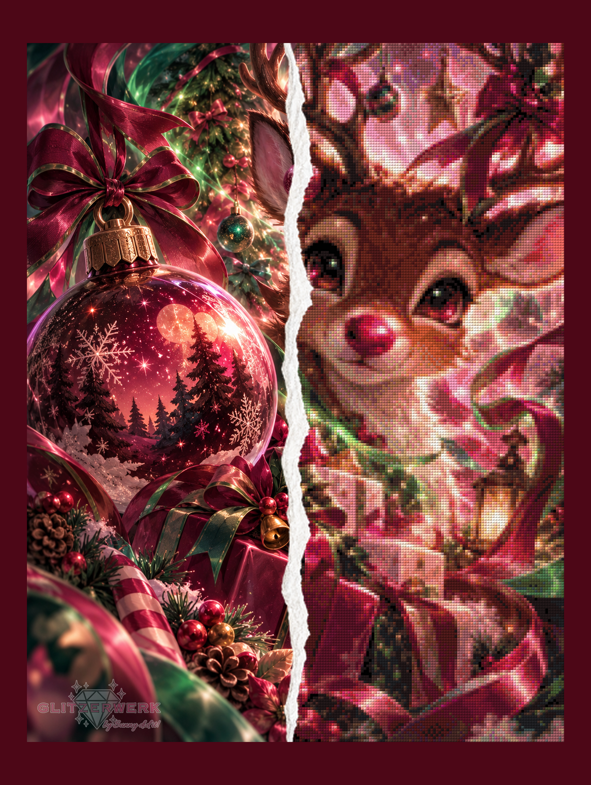 Christmas Eve by nerdylovelythings 50x65cm 100 Farben