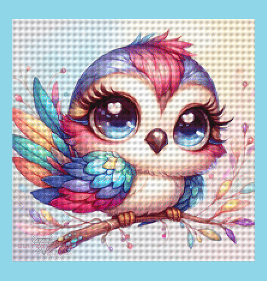 Funkelfeder by Silvia-ki 50x50cm 100 Farben