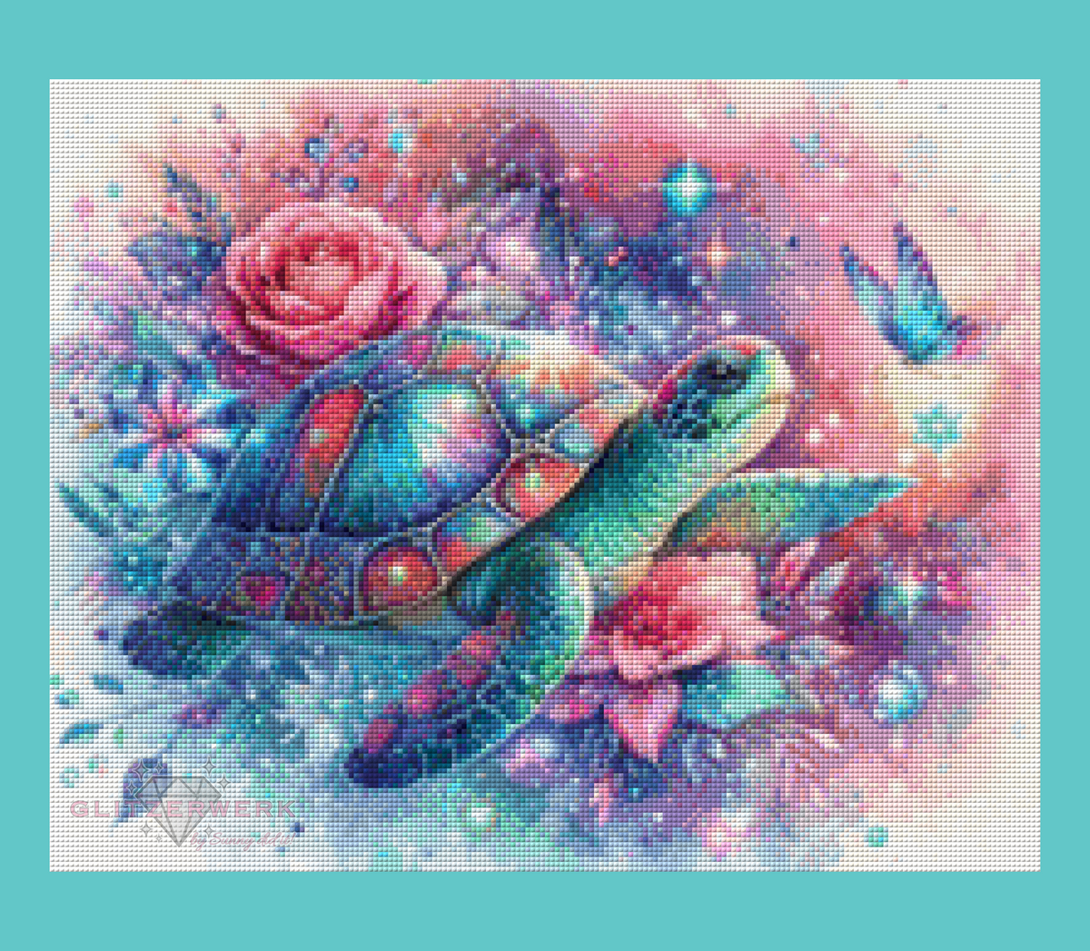 Rose Shell by Sandra's KI Designs 50x40cm 100 Farben